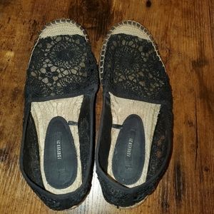 FOREVER 21 black espadrille flats